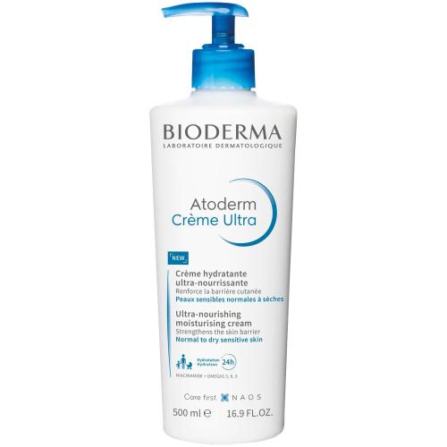 Bioderma Atoderm Creme Ultra Nourishing Cream Πλούσια Ενυδατική Κρέμα για Ξηρές Επιδερμίδες Καθημερινής Περιποίησης 500ml